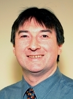 Profile picture in black and white of Colin Johnston