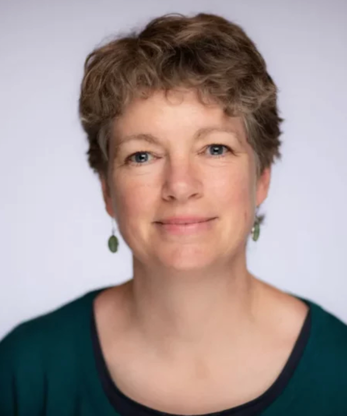 Tina in a green top