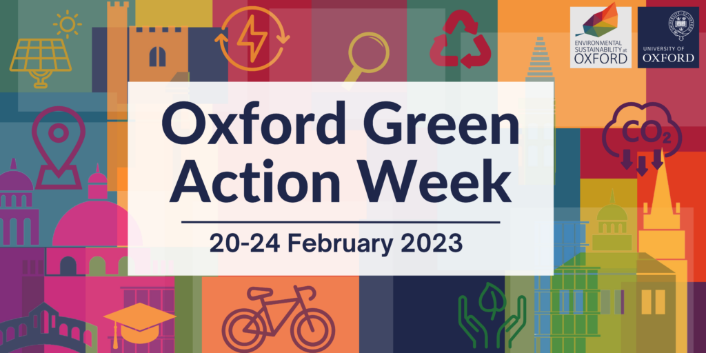 Oxford University Green Action week Banner 20-24 February