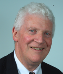 Profile picture in black and white of Peter Dobson OBE